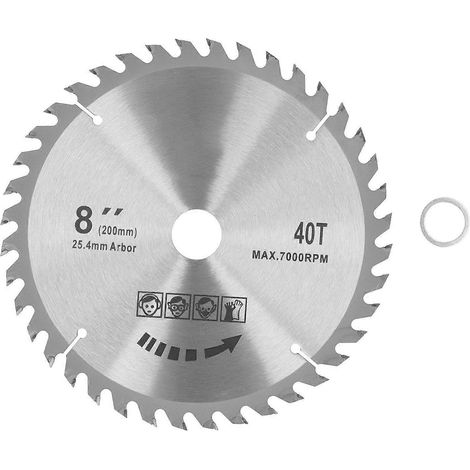 x 40T 200mm Kreissägeblatt, rostfrei, Hartmetall