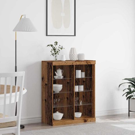 LED-Sideboard Altholz 41 x 37 x 100 cm Holzwerkstoff