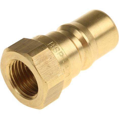 Raccord hydraulique rapide RS PRO, Mâle en Laiton 1/4pouces ( Prix pour 1 ) (1/2)