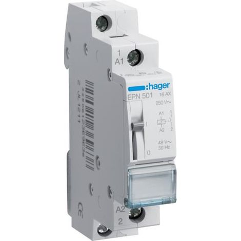 Télérupteur 1F 48V HAGER EPN501 (1/5)