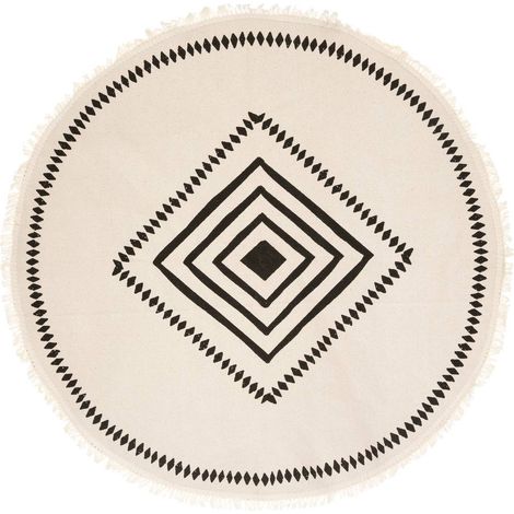 Tappeto in cotone stampato alban d90cm - Atmosphera créateur d'intérieur (1/5)