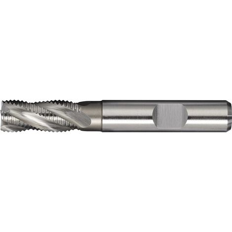 Fresa a candela DIN 844 tipo HR D.6mm inserto-L.19mm HSS-Co5 Weldon Z.4 corta PROMAT