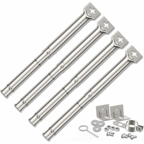 Brûleur universel réglable Acier inoxydable 30,5-44,5 cm Compatible FirePlus Char-Broil Installation rapide (1/5)
