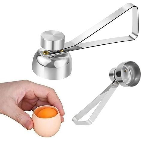 Ouvre-coquille Ouvre-œuf en Ouvre-œuf en Acier noxydable Coupe-œuf Manuel Oeuf Shell Cutter Pique Oeuf Facile à Utiliser Ouvre-œuf Casse Oeuf Coupe Oeuf à la Coque Coupe Oeuf Gadget Cuisine (1/5)