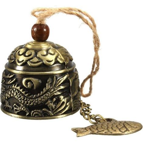 Clochette Feng Shui à Dragon Vintage pour Maison ou Jardin 18 cm (1/2)