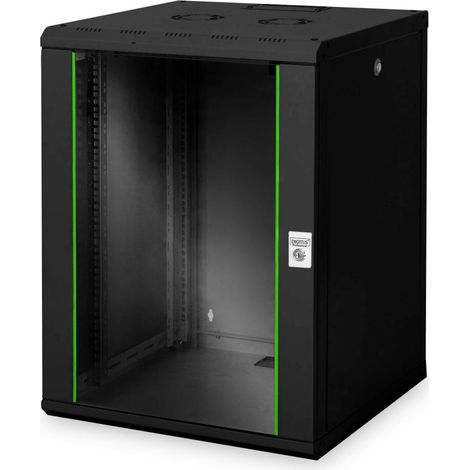 Digitus DN-19 16U-6/6-SW rack 100 kg Da parete Nero (1/2)