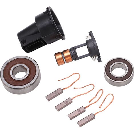 Kit de réparation d'alternateur comprenant bagues collectrices, balais et roulements (référence 230090), compatible avec Bosch 0124515010 (1/5)