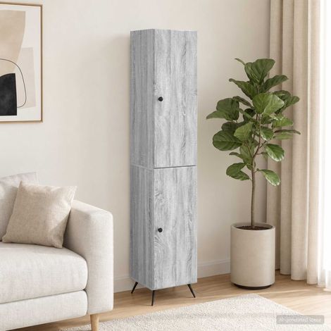 Set di armadi 2 pz Sonoma grigio Legno ingegnerizzato vidaXL (1/5)