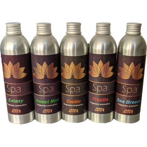 Confezione assortita spa 250ml x 5pz. Extasy, Exotic, Sea Breeze, Fructis, Sweet Mint Metacril