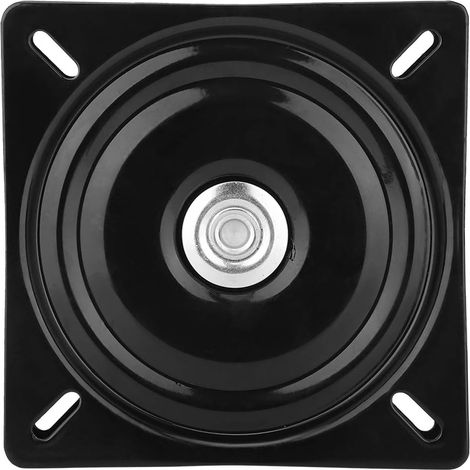 Platine Pivotante, 6inch Platine Pivotant Siege, Plateau tournant Universel à 360°, Plaque Pivotante à Roulement à Billes, Carré Platine Roulement Pivotante, pour Tabouret de Bar, Chaise, siège (1/5)