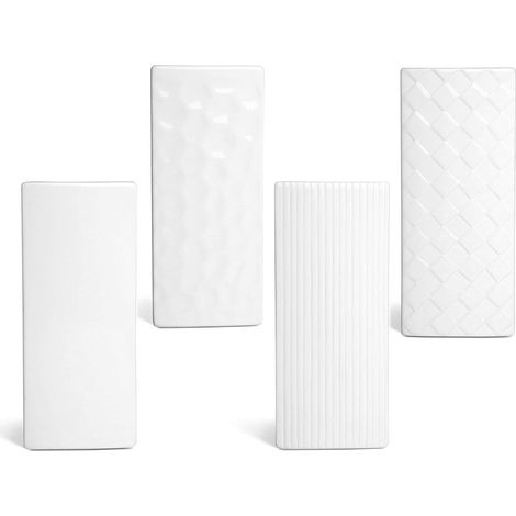 Lot de 4 humidificateurs en céramique «Relief» plats pour fixation au radiateur (1/5)