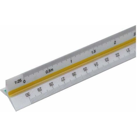 30 cm metrisches Dreiecklineal für Ingenieure und Architekten (1/3)