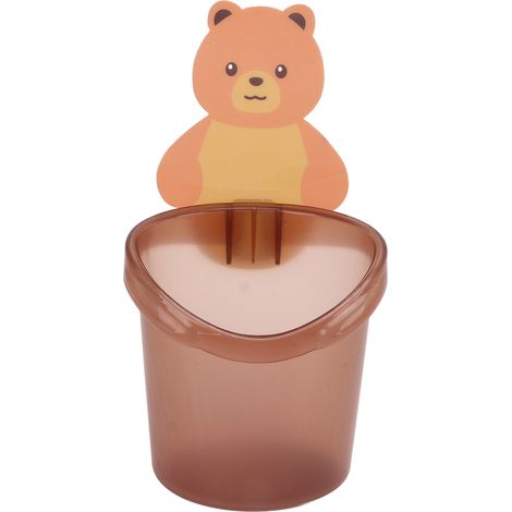 Porte-gobelet de rangement pour brosse à dents en forme d'ours, support mural pour peignes, boîte de rangement pour salle de bain