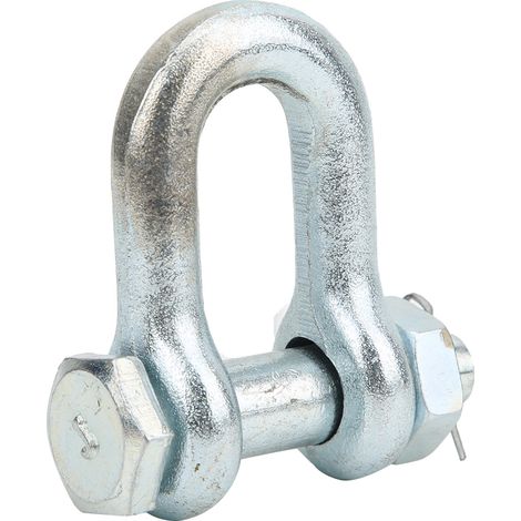 Schwerlast-Ankerschäkel aus verzinktem legiertem Stahl, Bügelform mit Mutter, Hebezeugteile, 2 Stück, 2 Tonnen Ankerschäkel (1/5)