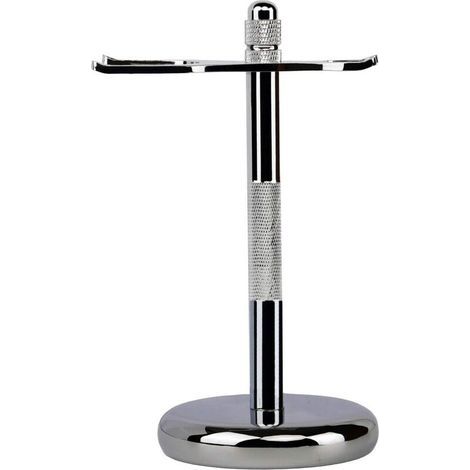 Support de Rasoir de Brosse Chromé Stand de Rasoir (Argent) (1/5)