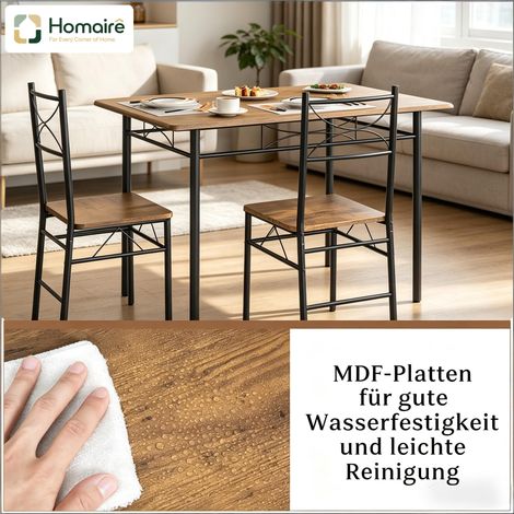 Brauner Esstisch aus Holz 70 x 110 x 76 cm HOMAIRE (1/5)