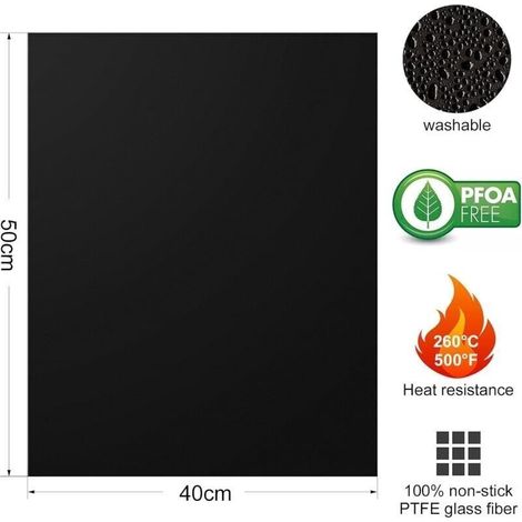 Set di 3 tappetini da forno Bardusch per barbecue e forno, 40 x 50 cm, antiaderenti e riutilizzabili, adatti a barbecue a gas, a carbone o elettrici. (1/4)