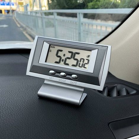 Voiture électronique Horloge de Bureau Mini Horloge électronique Petit Réveil Chronomètre Examen Sport Horloge, Voitures Tableau de Bord Intérieur Affichage de l'heure