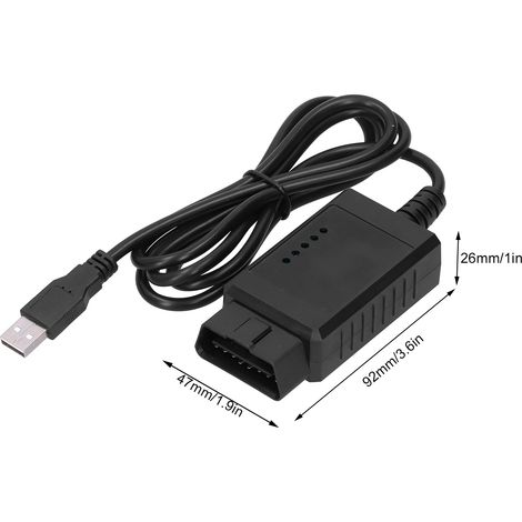 Maintenance et réparation automobile, Fiat, Alfa, Lancia OBD II, outil de diagnostic USB lecteur/scanner OBD II EOBD (1/5)
