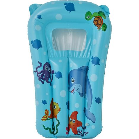 Planche de natation gonflable pour enfants, bleu, planche aquatique pour apprendre à nager, flotteur de bain pour piscine, jeu d'eau- (1/2)
