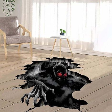 Schaffen Sie Halloween-Atmosphäre: Verwandeln Sie Ihre Räume mit diesen dekorativen Halloween-Wandaufklebern und kreieren Sie eine gruselige Halloween-Atmosphäre, die an eine schaurige Szene erinnert.