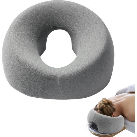 Cousset-tête de massage d'oreiller visage pour lit, oreiller visage pour endormir l'estomac, berceau visage, oreiller de massage / BBL après chirurgie
