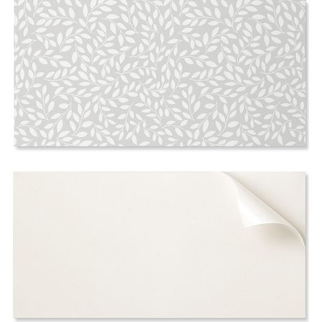Baldosas de vinilo autoadhesivas con estampado de delicadas hojas, 10x40x20 cm