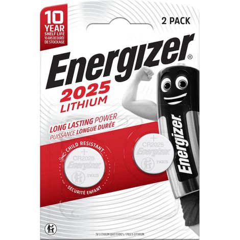 batteria al litio energizer cr2025 2 pezzi