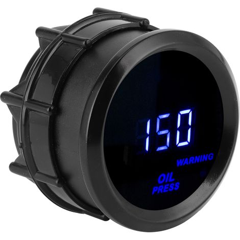 2-Zoll-Öldruckmesser 0–150 PSI, digital, blaue LED, hohe Genauigkeit, 12-V-Automobilanzeige mit Sensor