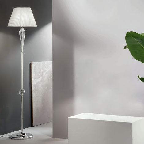 Piantana VILLA in vetro lavorato a mano Cromo H179 cm (1/2)