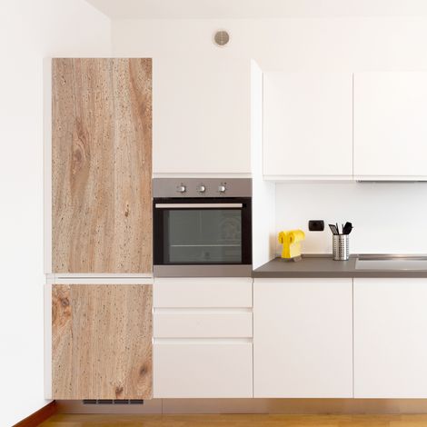 Sticker réfrigérateur et lave vaisselle, imitation Bois Beige, 180 cm X 59,5 cm (1/5)
