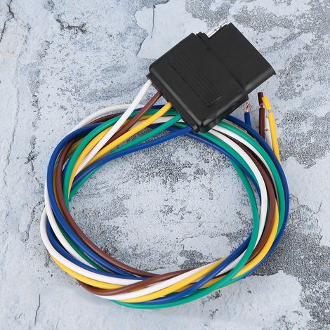 Rallonge connecteur plat 5 voies pour remorque, prise femelle 36 pouces (1/3)