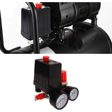 kit de compresseur d'air avec vanne à bille Union et pressostat automatique (1/5)