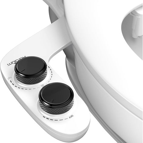 Bidet WC Ultra-Fin, Double Buse, Pression Réglable (1/5)