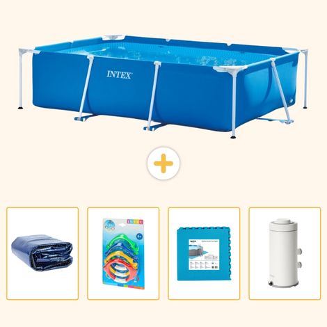Intex Piscine Tubulaire Rectangulaire - 300x200x75 cm - 5-pièces S55 (1/5)