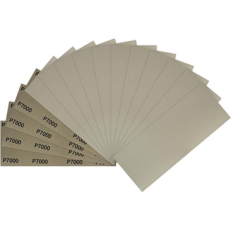 15 pièces Papier de Verre, 7000 Grain Papier Abrasif 9x3,6 pouces Papier Poncage Sec Humide Double Usage pour Bois, Carrosserie, Pierre, Peinture, Métal (1/5)