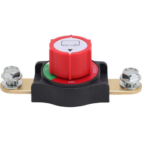 Interrupteur de déconnexion de batterie latéral, marche/arrêt, arrêt robuste pour voitures, véhicules, camping-cars, bateaux (1/5)