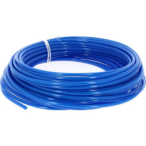 Tuyau à air comprimé polyuréthane Ø4x6 bleu – Longueur 25m – Résistance à l'abrasion et aux chocs – Température d'utilisation -20°C à +70°C – Cap Agad