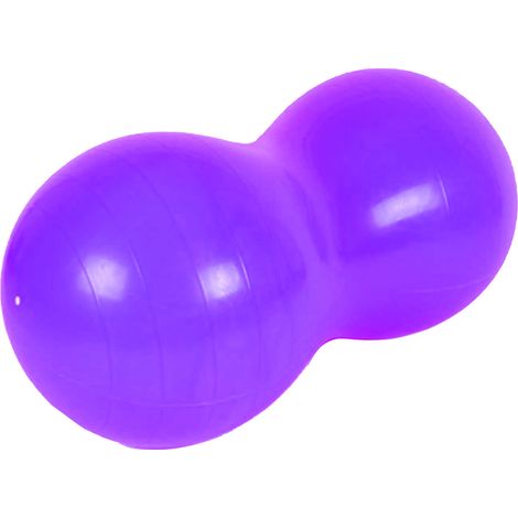 Ballon d'exercice physique 50x100cm pour renforcement musculaire, perte de poids et équilibre, couleur violette (1/5)