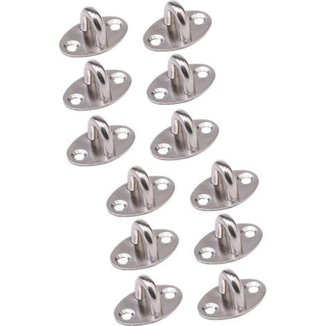Crochets en S robustes et de grande taille pour suspendre et ranger des objets, anneaux de tirage pour ventilateur mural, lot de 12 (1/5)