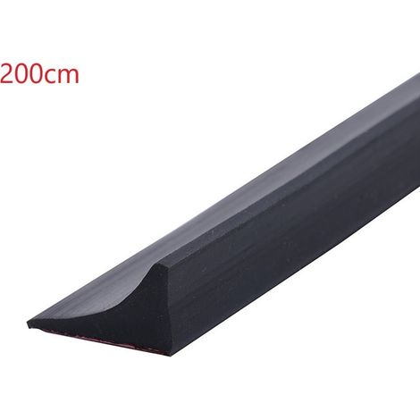 Bande d'Étanchéité Sous Porte - Barrière Anti-Eau pour Douche - Joint en Silicone Souple - Hauteur 20 mm - Longueur 200 cm - Noir (1/5)