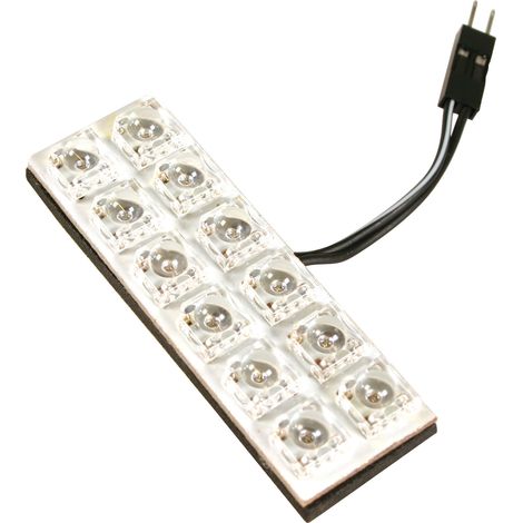 12V Hyper-Led - Pannello 12 Led - 20x60 mm - 1 pz - D/Blister - Bianco (1/4)