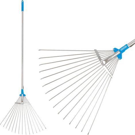 Laubbesen AQUACRAFT® 380310, PREMIUM, Garten, Fächerbesen, verstellbar, ALU Stiel