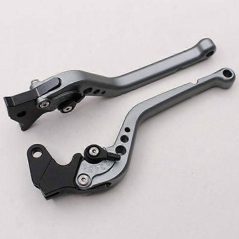 Levier de frein, d'embrayage et de klaxon modifié pour Yamaha YBR Feizhi ys150 Tianjian King JYM250 (tige longue grise) (1/5)