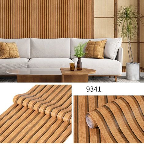 (45 cm x 5 m) Papier peint autocollant imperméable et résistant à l'huile, stickers décoratifs pour chambres, salles à manger et salons.