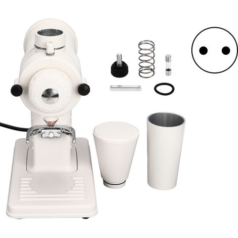 Moulin à café électrique 200W 2500tr/min, broyeur à grains en acier inoxydable pour cuisine domestique, prise EU 220V, beige (1/5)