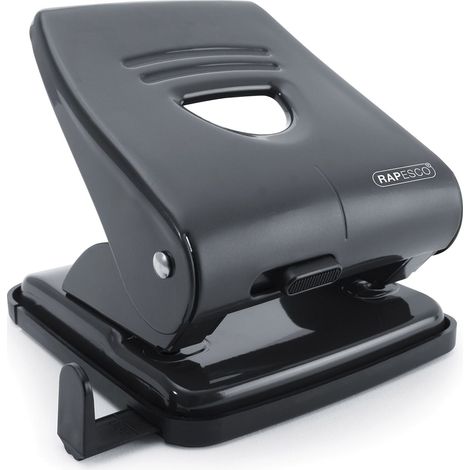Rapesco PF827AB1 827 Perforatrice a 2 Fori, 22 Fogli, Nero (1/2)