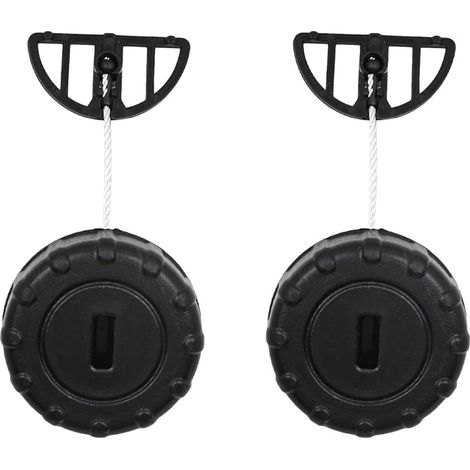 Lot de 2 bouchons de réservoir d'huile pour tronçonneuse STIHL MS180 MS170 018 017 MS 180 170 Pièces de rechange pour tronçonneuse