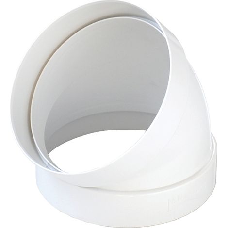 CURVA PER AERAZIONE CANALIZZATA 45  °  EE  mm. 100  - LA VENTILAZIONE