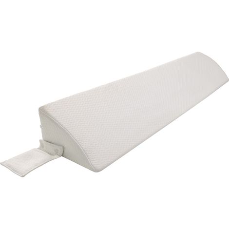 VERCART Oreiller cale pour lit, Triangulaire Oreiller, Coussin de tête de lit pour combler l'espace de la tête de lit, Coussin en Coin Orthopédique, Coussin cale pour Matelas,200CM,Blanc (1/5)